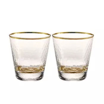 Pair Glass Rocks Glass Whiskey Glass Charmant Glass Glass Cup 300ml Present Gift [Dolce duo] CM-1649 чистый