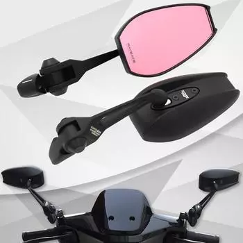 Pair Motorcycle Electric Vehicle Side Mirrors Scooters Accessories Rearview Mirror Side View Mirrors Motorbike for AOSAEX/AOS4 синий