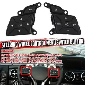 Pair Steering Wheel Control Menu Switch Buttons For Mercedes W204 X204 W212