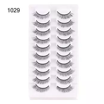 Pairs Wispy Faux Mink Lashes Fake Eyelashes False Eyelashes Short Lashes Manga Lashes Cat Eye Look 1029