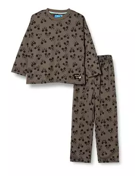 Pajama Set Boys Cardboard Long Sleeve Pajama Top and Bottom Set Room Wear T Suit 15110800003100 Gray 100 [Disney] серый