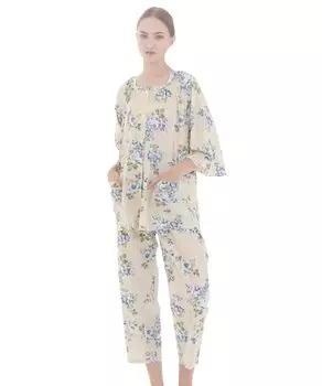 Pajama Set Rose Pajamas Beige [Narue] 60/Lone Women s бежевый