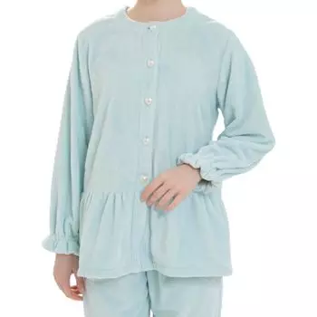 Пижамный комплект Блестящий Снег Сердце Тиснение Комплект Синий [Narue] Женский синий