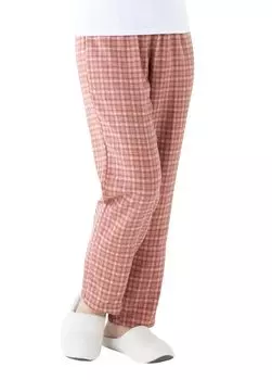 Pajamas only to keep the legs Pink check M warm.