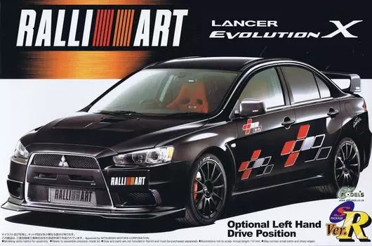 Пакет Aoshima Bunka Kyozaisha S Mitsubishi Lancer Evolution X Ralliart Пластиковая модель 1/24 Ver.R No.46 Ver.