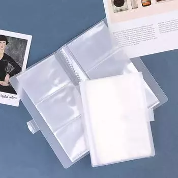 Пакет блокнот для маникюра прозрачный альбом для ногтей чехол для наклеек для ногтей книга для хранения наклеек для ногтей 01