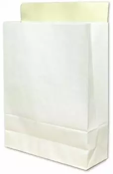 Пакет для доставки Большой размер L 100 пакетов с лентой Белый, простой Отечественный продукт Тот же размер, что и у основных транспортных компаний Пакет L 405 x 320 x 110 мм, отбеленный 120 г