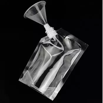 Пакет для напитков с насадкой, прозрачный, с отверстием для носика, пластиковый пакет для еды, воды, молока, сока 16*11cm