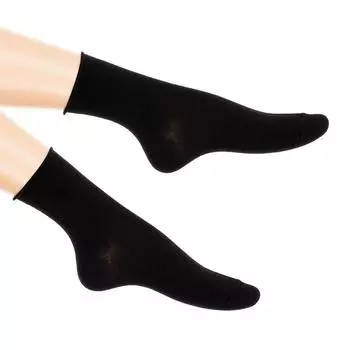 Пакет из 6 хлопковых носков без манжет TU чёрный