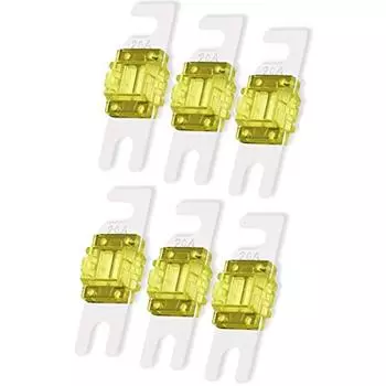 Пакет из 6 предохранителей 20 А для автомобильной морской аудио-видео системы, электронный предохранитель