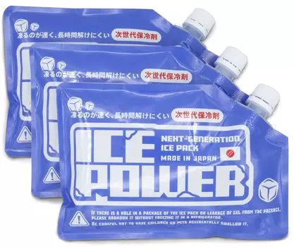 Пакет льда Ice Power размера M для низких температур, набор из 3 штук, долговременный пакет льда нового поколения (ICEPOWER)