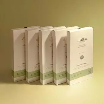 Пакет масок d Alba White Truffle Double Fresh для успокаивания и увлажнения, 34,5 г (5 вариантов) 4PCS