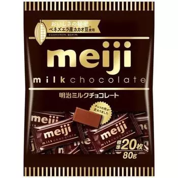 Пакет молочного шоколада Meiji 80 г Шоколад 1