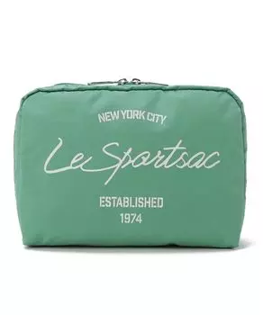 Пакет ОЧЕНЬ БОЛЬШОЙ ПРЯМОУГОЛЬНЫЙ Sage Green Script Cosmetic [LeSportsac] [Official] COSMETIC/7121