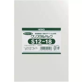 Пакет Shimojima HEIKO OPP без ленты Упаковка Crystal 6734200 Полиэтиленовый пакет S12-18 S12-18