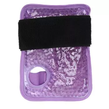 Пакет со льдом для запястья Многоразовый гель для горячей и холодной терапии Облегчение боли при травмах Артрит Фиолетовый фиолетовый