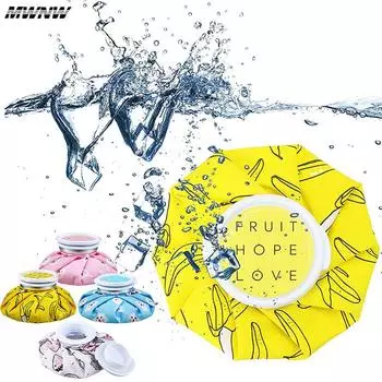 Пакет со льдом из ткани, заполняющий воду, мультяшный милый охлаждающий пакет со льдом, холодный и горячий физиотерапевтический пакет со льдом из ткани, физические упражнения