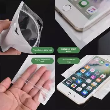 Пакет Triman Label Pearl PP5 Ziplock - прозрачный пакет для упаковки кабеля с предупреждением об охране окружающей среды 6x10cm warning label [100 pcs/bag]