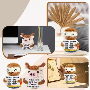 Пакет выражения позитивной энергии, вязание из шерсти, эмоциональные вдохновляющие открытки, украшения One Size