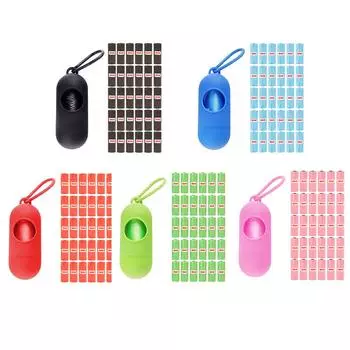 Пакеты для собачьих какашек, герметичные, с дозатором, 450 штук, 30 штук, упаковка из 15 пакетов для собачьих какашек, без запаха, аксессуары для выгула собак красный