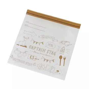 Пакеты для заморозки CAPTAIN STAG с двойной молнией, размер L, 24 шт., коричневые, UW-2043