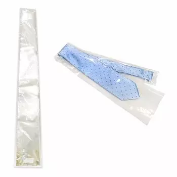 Пакеты OPP для галстуков размера L с отверстиями для воздуха с обеих сторон микрон Упаковка для одежды Хранение [100 штук] 760x115(55)мм (30 толщина)