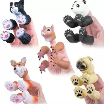 Пальчиковая кукла для детей интерактивная кукла-марионетка реквизит творческое движение обучающая игрушка E