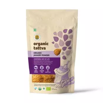 Пальмовый сахар (Джаггери) в порошке (500 г), Jaggery Powder, Organic Tattva