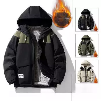 Пальто большого размера мужское осенне-зимнее бархатное новое повседневное трендовое свободное мужское пальто большого размера осенне-зимняя одежда M