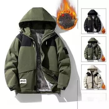 Пальто большого размера мужское осенне-зимнее бархатное новое повседневное трендовое свободное мужское пальто большого размера осенне-зимняя одежда M