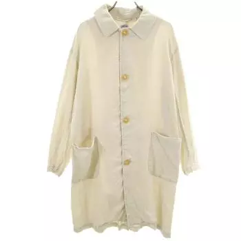 Пальто Danton из смесового льна с воротником из нержавеющей стали 34 Gurege Женское Б/У