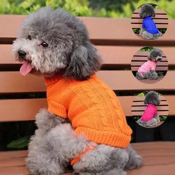 Пальто для чихуахуа, зимний свитер для маленьких собак, одежда для кошек, куртка для щенков, ручная работа XS розовый