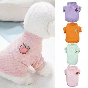 Пальто для домашних животных, элегантные идеальные подарки, тонкая одежда для домашних животных с мультяшной булавкой L зелёный