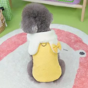 Пальто для домашних животных Yousheng, очаровательное зимнее пальто с рисунком в виде сердца для собак и кошек, теплая стильная куртка для домашних животных с застежкой на пуговицы для холодной погоды S розовый