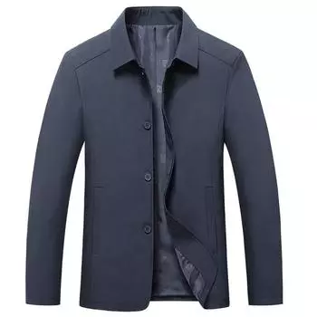 Пальто для людей среднего и пожилого возраста, мужские весенние и осенние новые топы, одежда для пап, мужские куртки, деловые, повседневные, с лацканами, тонкие пальто M