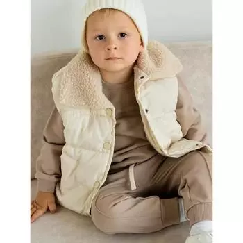 Пальто для мальчиков и девочек, теплая одежда для малышей, жилет, детский уличный жилет, куртки, топы, пальто для мальчиков 1-10 лет, осень-зима, белый, черный, желтый 90(12M) жёлтый