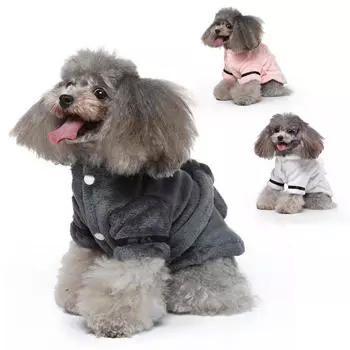 Пальто для собак Халат для собак Пижама Одежда для сна Мягкие талисманы Полотенце для сушки домашних животных Одежда Аксессуары для собак и кошек XL розовый