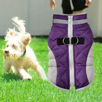 Пальто для собак, светоотражающая одежда для холодных домашних животных, зимняя одежда, водонепроницаемая одежда, пуховик для маленьких S