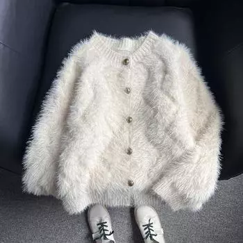Пальто для женщин Хлопок Плюш Осень Зима Утолщенный Флис Толстовка Оверсайз Повседневное Пальто Куртка S белый