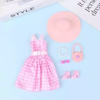 Пальто Хлопковая куртка Зимнее платье Длинная одежда Меховое пальто Аксессуары для кукол Игрушки as the picture