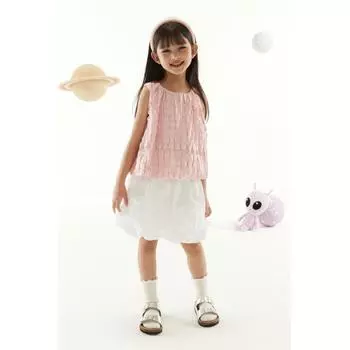 Пальто HM Bubble Hem Белое