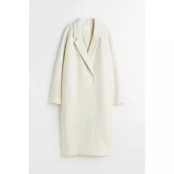 Пальто HM миди белое 0948769008 MEUR MP