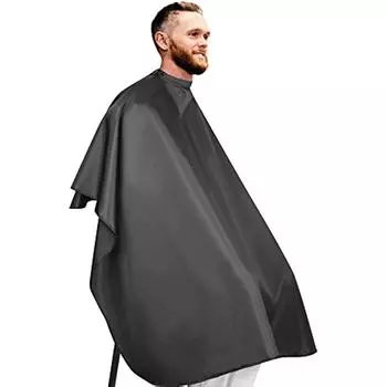 Пальто из 100% полиэстера, легкое и водонепроницаемое, с застежкой на пуговицы, для профессионального парикмахера/парикмахера