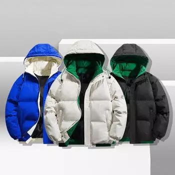 Пальто из хлопка с капюшоном и длинными рукавами, зашнурованная, в стиле пэчворк, двухкомпонентная куртка-пуховик с карманами, свободный крой, утепленная теплая верхняя одежда XL белый