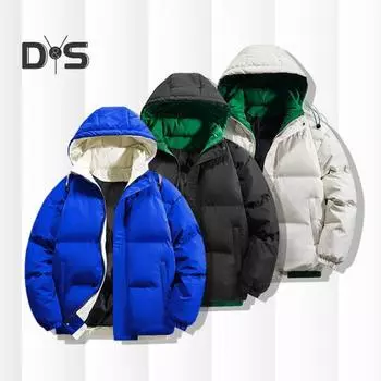 Пальто из хлопка с капюшоном и длинными рукавами, зашнурованная, в стиле пэчворк, двухкомпонентная куртка-пуховик с карманами, свободный крой, утепленная теплая верхняя одежда XL белый