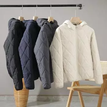 Пальто из хлопка с капюшоном из шелка Mulberry, теплое осенне-зимнее мужское и женское хлопковое пальто 4XL чёрный