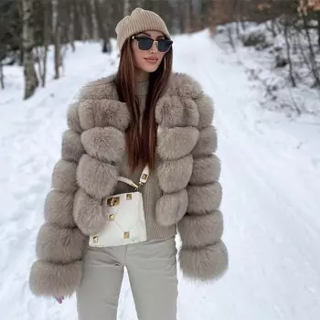 Пальто из искусственного меха с травой, женский модный кардиган с длинными рукавами и утолщенным утеплителем, короткая зимняя куртка S белый