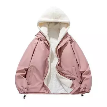 Пальто из искусственного овечьего бархата с частицами хлопка, мужское зимнее пальто, одежда плюс бархатная хлопковая куртка, модное брендовое хлопковое пальто M