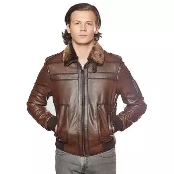 Пальто из натуральной кожи Pilot Style