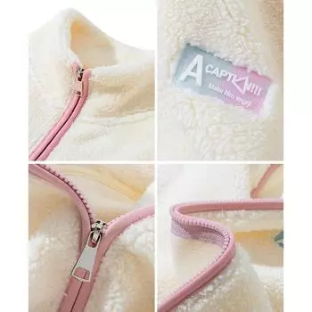 Пальто из овечьей шерсти для женщин на весну, осень и зиму, гранулированный флис, с начесом и утолщением внутри, новинка 2024 года, мужское меховое пальто небольшого размера S